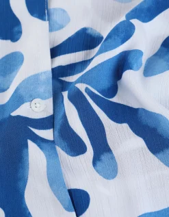 Overhemdblouse - LENZING&trade; ECOVERO&trade; - wit