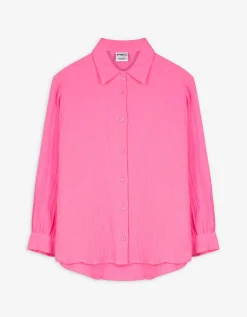 Overhemdblouse - Mousseline - pink