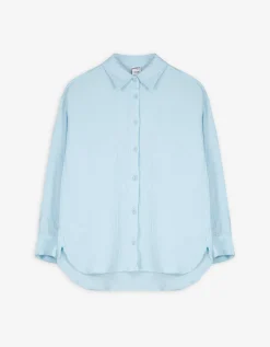 Overhemdblouse - Mousseline - lichtblauw