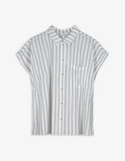 Overhemdblouse - Overhemd kraag - wit