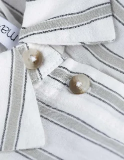Overhemdblouse - Overhemd kraag - wit