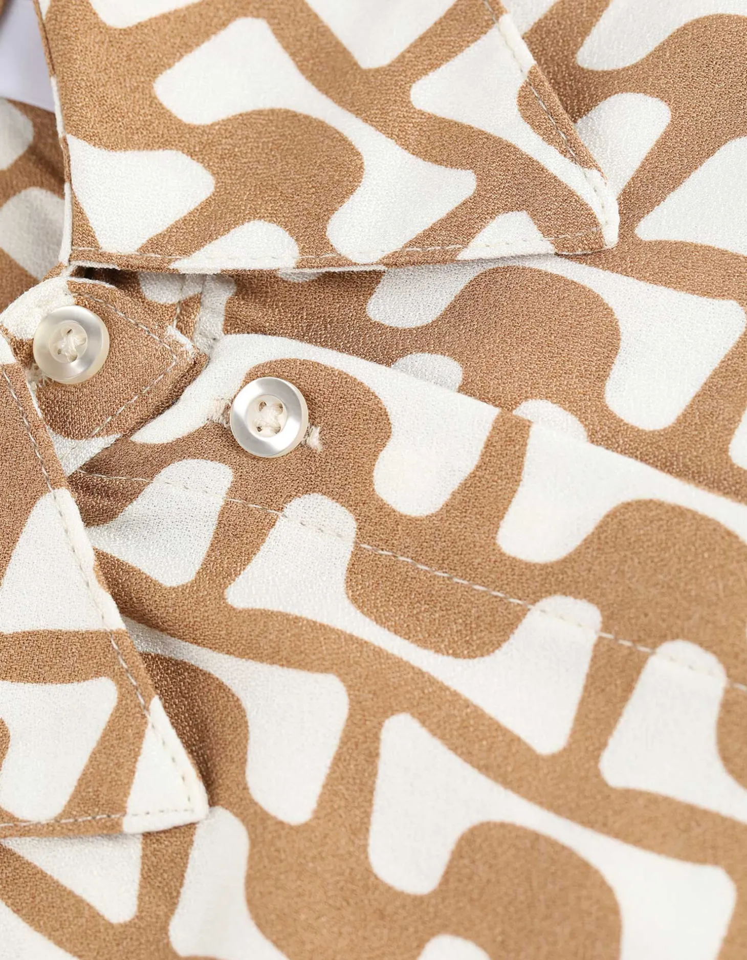 Overhemdblouse - Print all-over - beige
