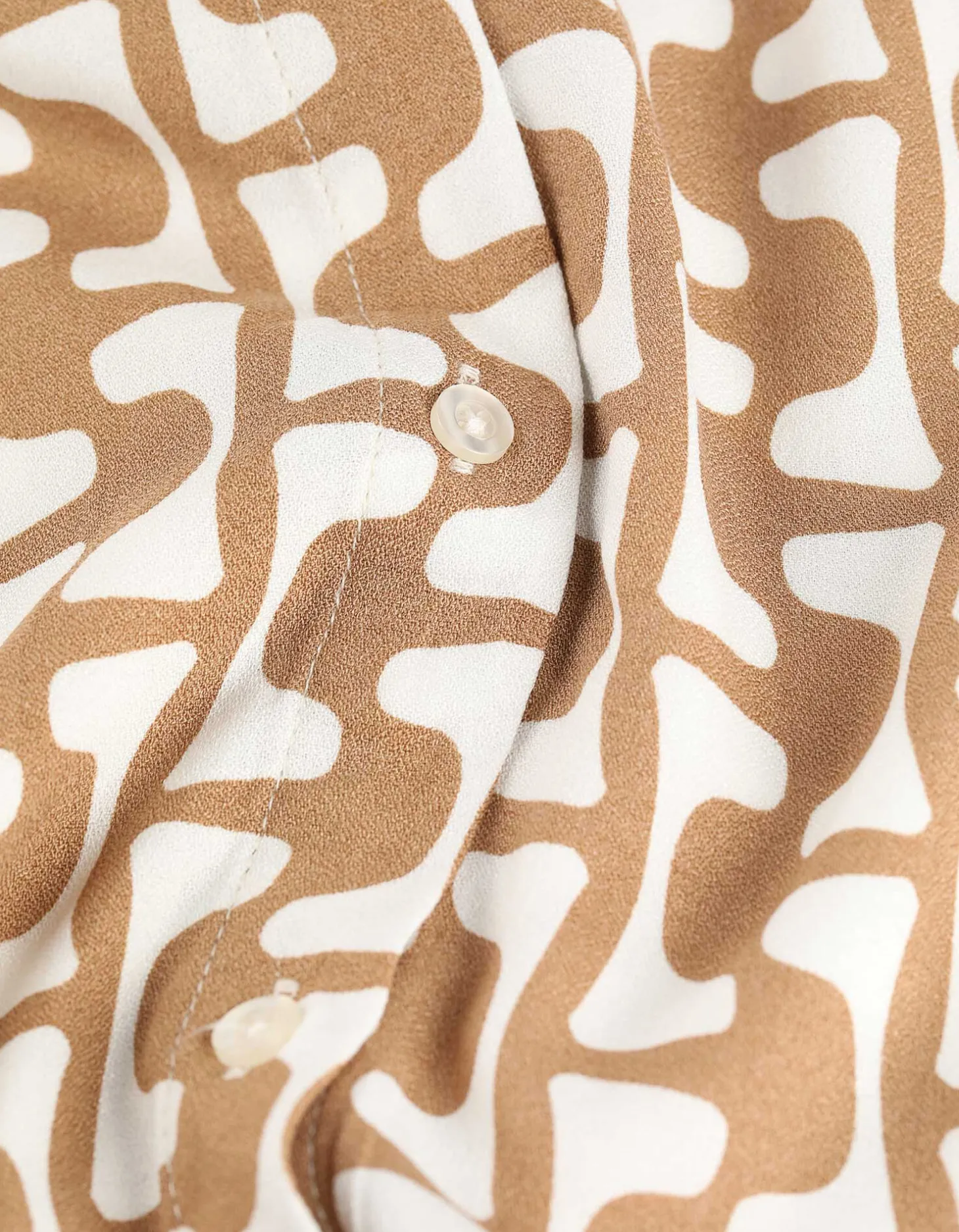 Overhemdblouse - Print all-over - beige