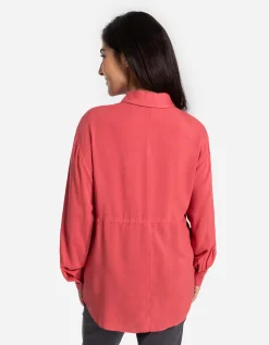 Overhemdblouse - Zwangerschapskleding - rood