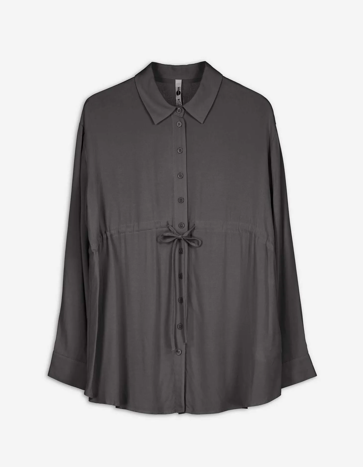 Overhemdblouse - Zwangerschapskleding - donkergrijs