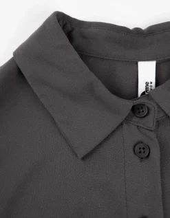 Overhemdblouse - Zwangerschapskleding - donkergrijs
