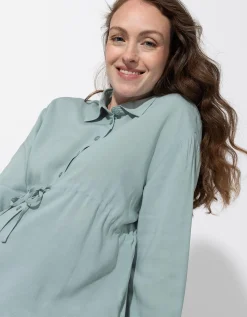 Overhemdblouse - Zwangerschapskleding - groen