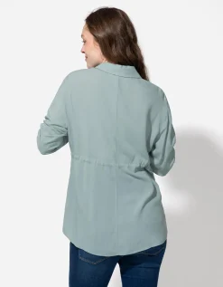 Overhemdblouse - Zwangerschapskleding - groen