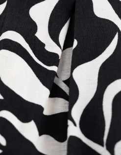 Palazzobroek - Print all-over - zwart