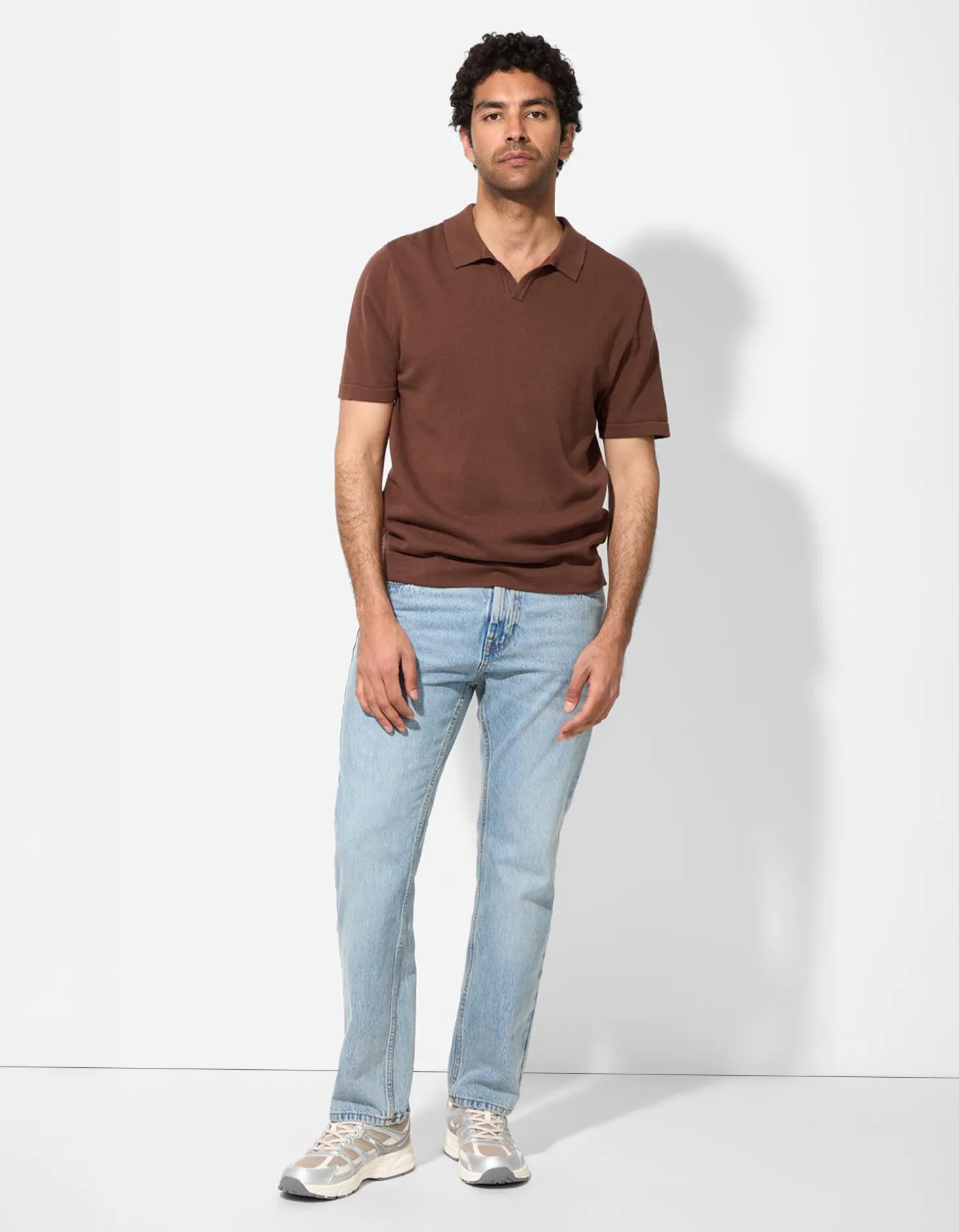 Poloshirt - Breigoed - donkerbruin