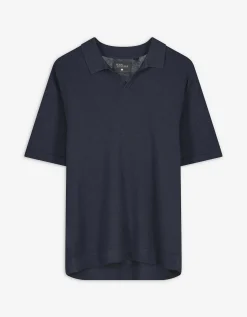 Poloshirt - Breigoed - donkerblauw
