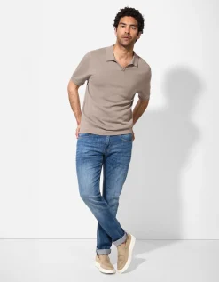 Poloshirt - Breigoed - lichtbruin