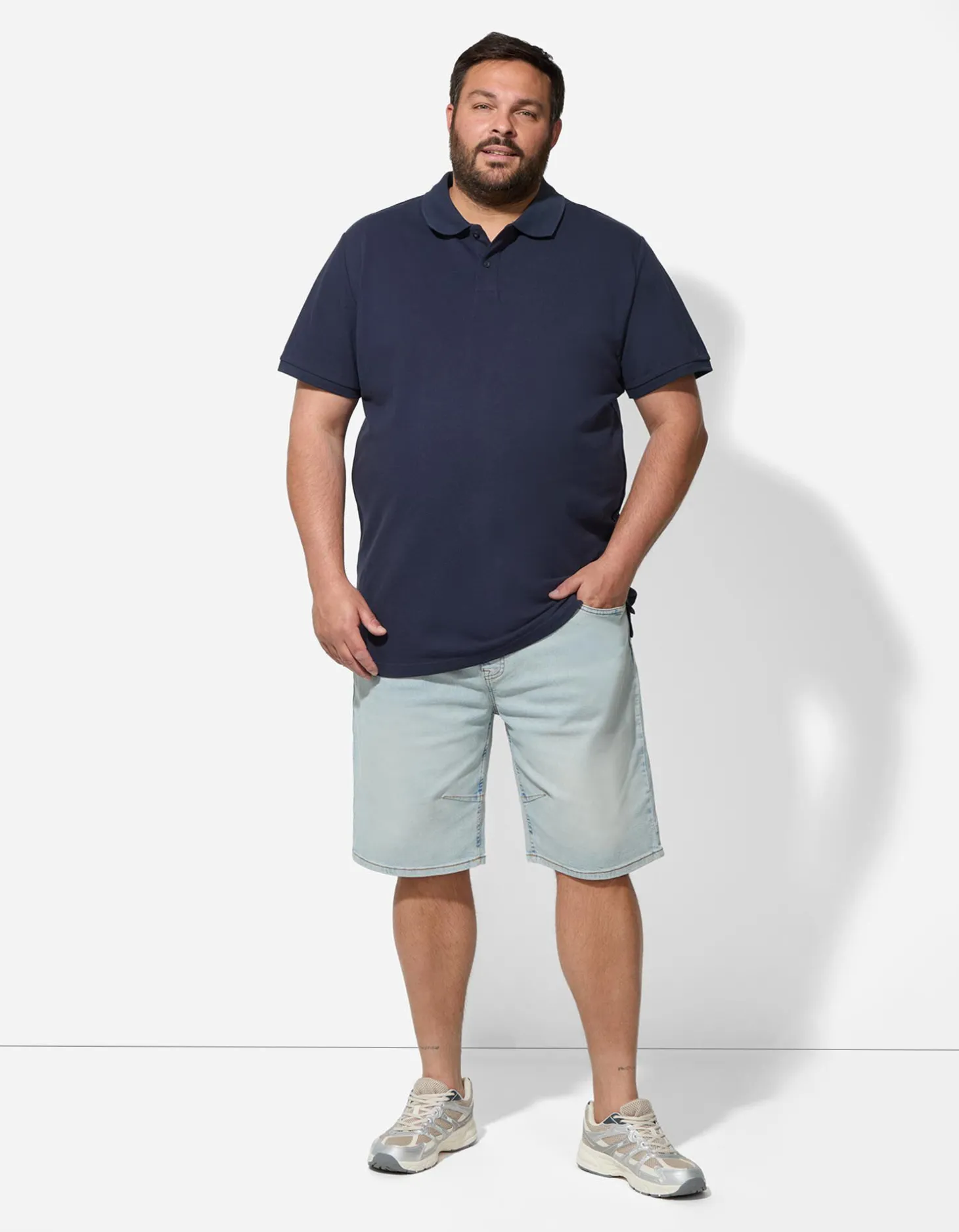 Poloshirt - Effen - donkerblauw