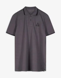 Poloshirt - Katoen - donkergrijs
