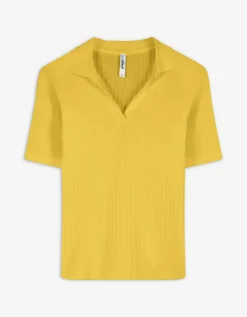 Poloshirt - Katoenmix - donkergeel