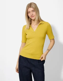 Poloshirt - Katoenmix - donkergeel