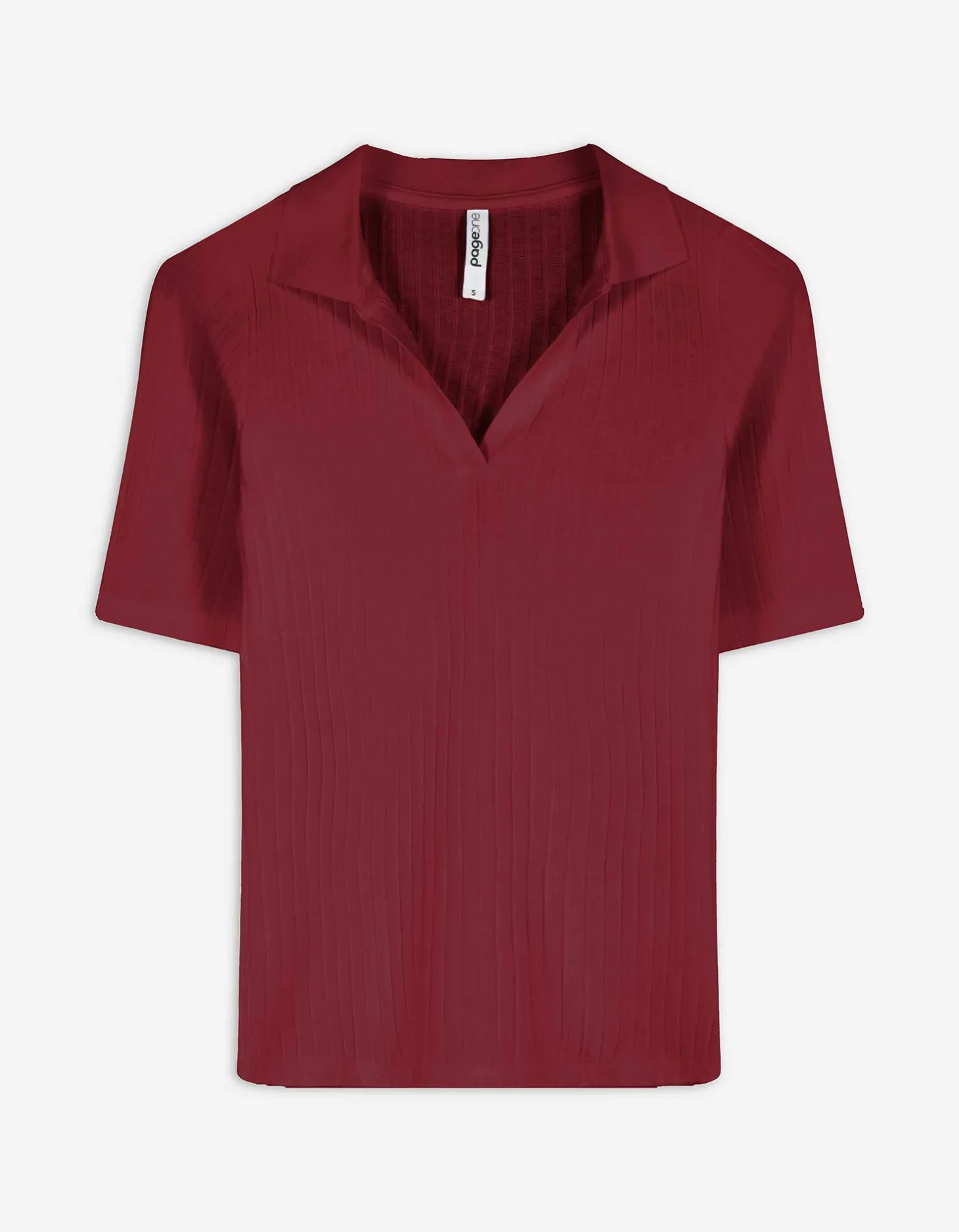 Poloshirt - Katoenmix - donkerrood