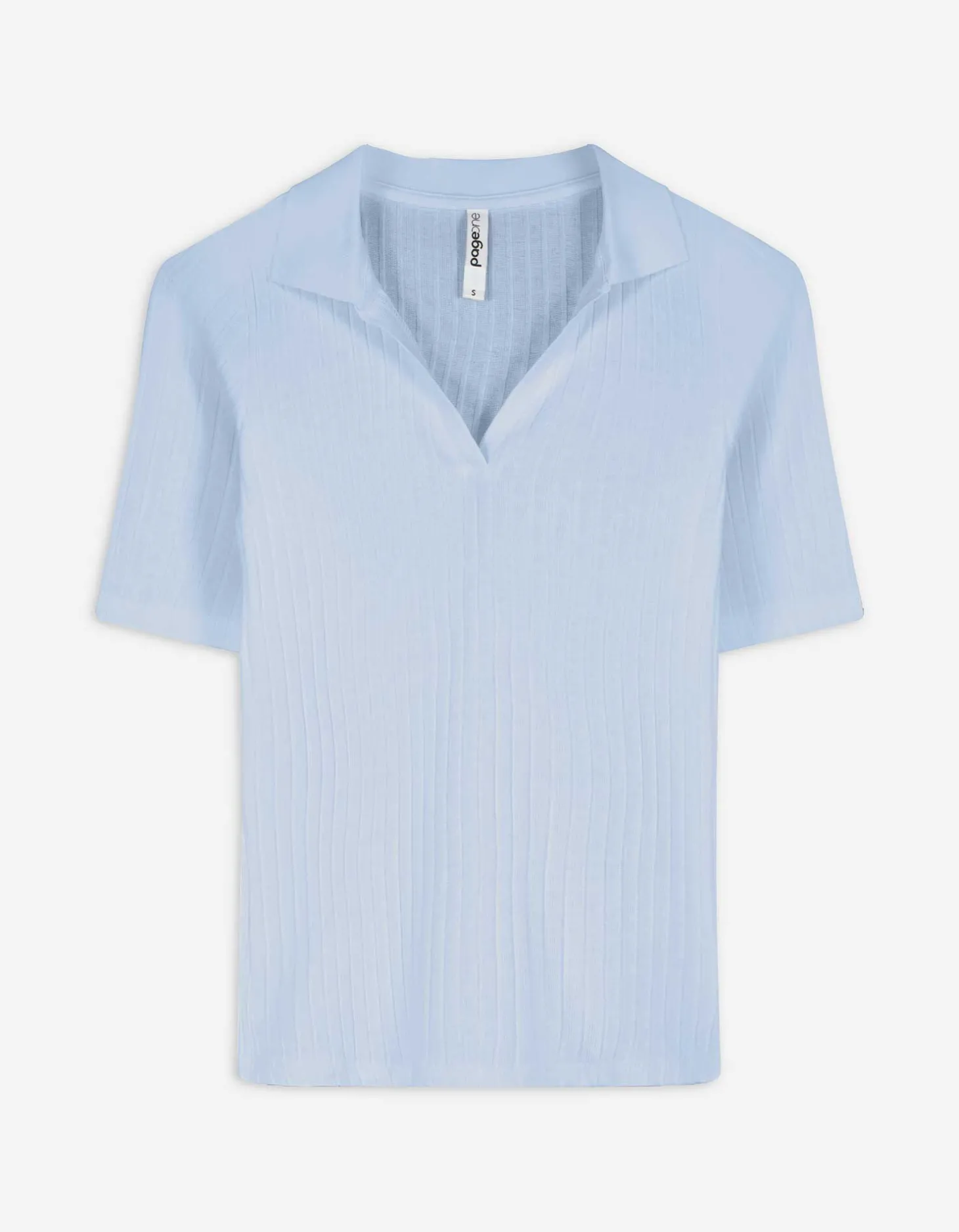 Poloshirt - Katoenmix - lichtblauw
