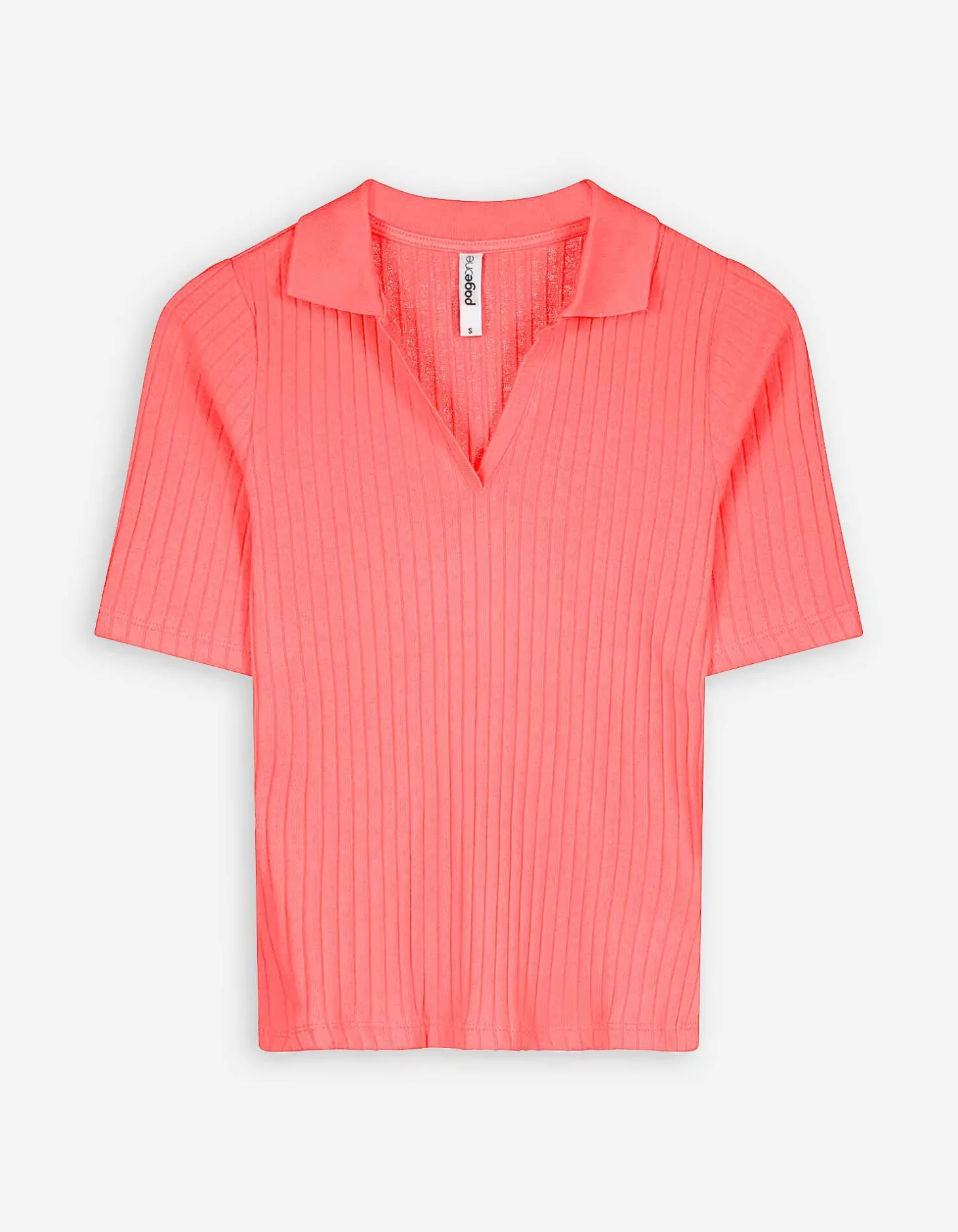 Poloshirt - Katoenmix - lichtrood
