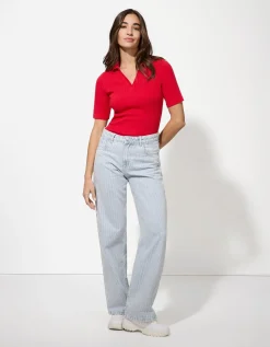 Poloshirt - Katoenmix - rood
