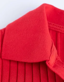 Poloshirt - Katoenmix - rood