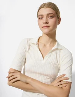 Poloshirt - Katoenmix - wit