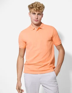 Poloshirt - Knoopsluiting - oranje
