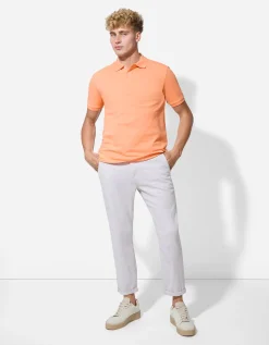 Poloshirt - Knoopsluiting - oranje