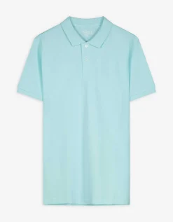 Poloshirt - Knoopsluiting - turkoois