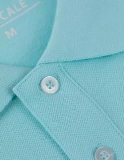 Poloshirt - Knoopsluiting - turkoois