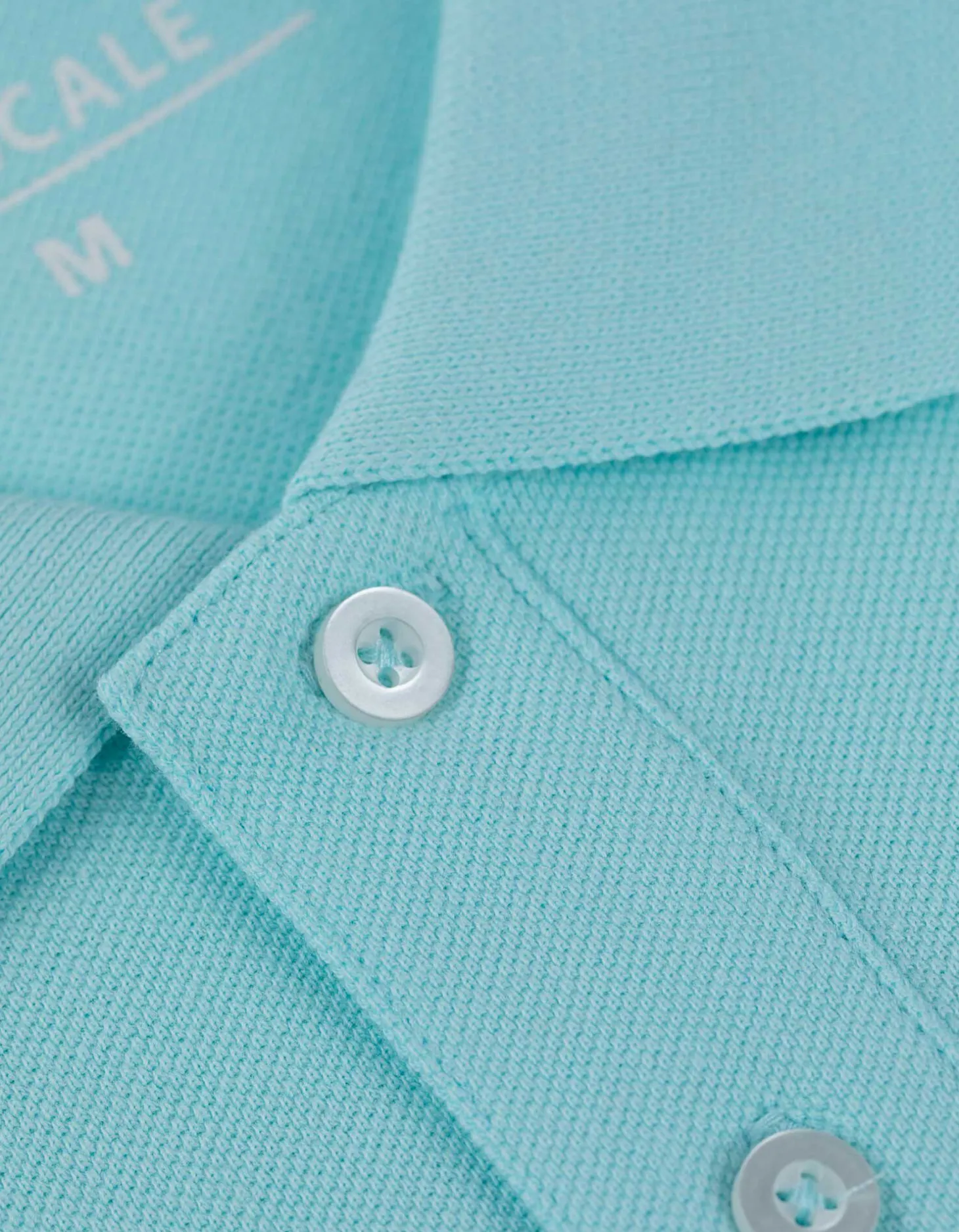 Poloshirt - Knoopsluiting - turkoois