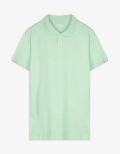 Poloshirt - Knoopsluiting - lichtgroen