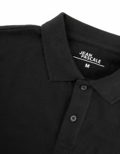 Poloshirt - Knoopsluiting - zwart