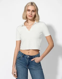 Poloshirt - Overhemd kraag - wit