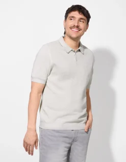 Poloshirt - Polo kraag - beige