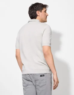 Poloshirt - Polo kraag - beige