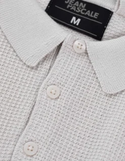 Poloshirt - Polo kraag - beige