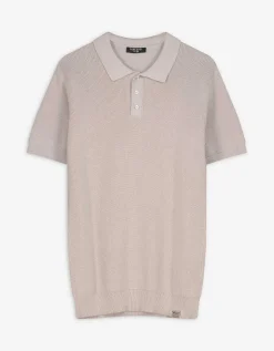 Poloshirt - Polo kraag - beige