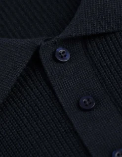 Poloshirt - Polo kraag - donkerblauw
