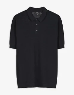 Poloshirt - Polo kraag - donkerblauw