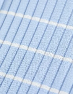 Poloshirt - Strepen - lichtblauw