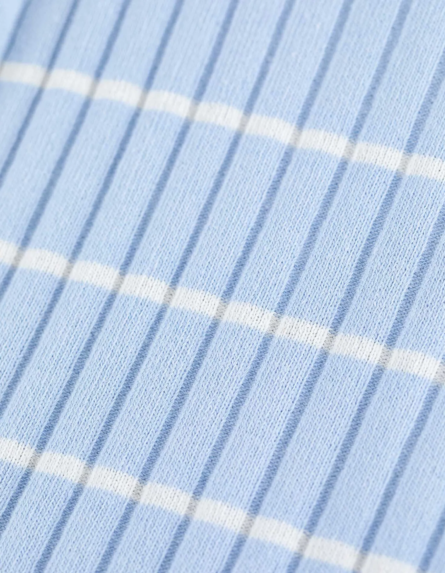 Poloshirt - Strepen - lichtblauw