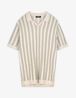 Poloshirt - Strepen - lichtgroen