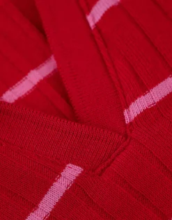 Poloshirt - Strepen - rood
