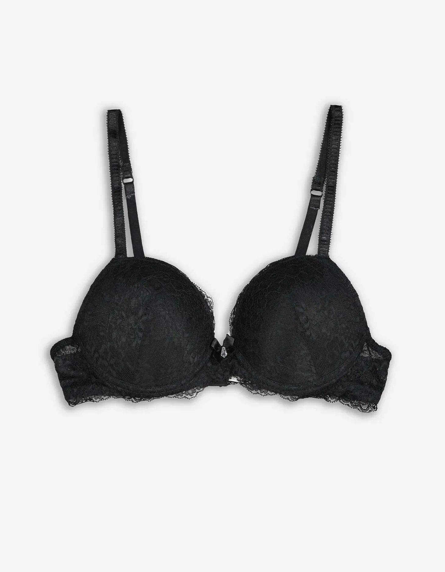 Push-up-bh - Met kant - zwart