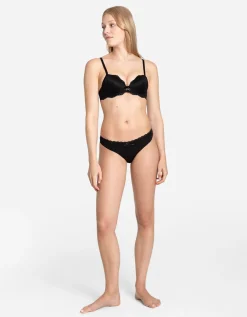 Push-up-bh - Met kant - zwart