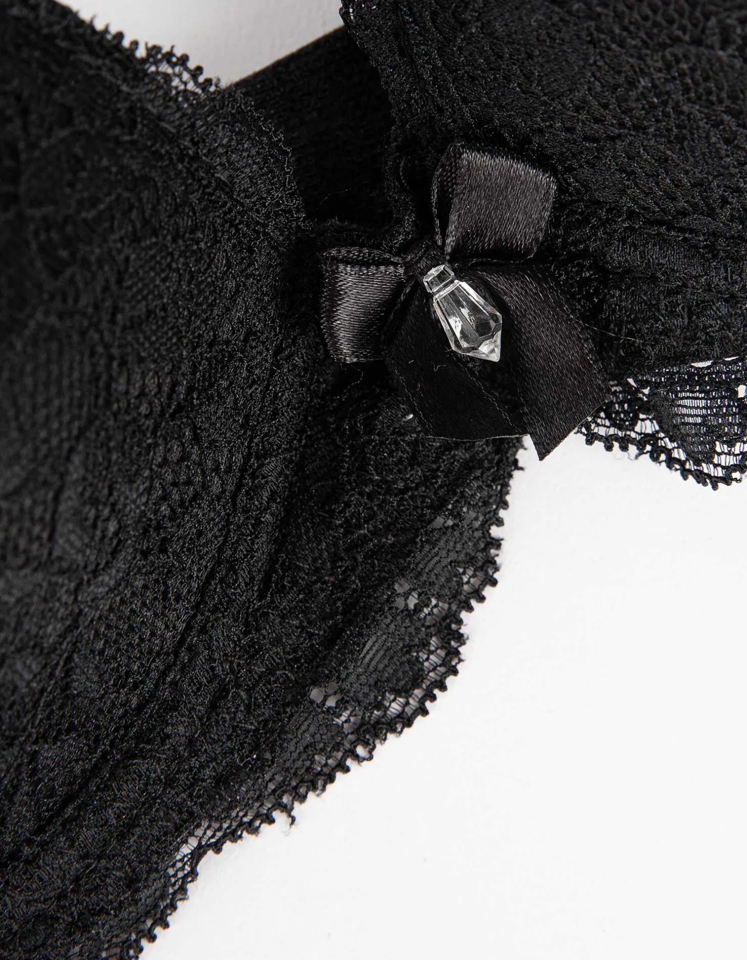 Push-up-bh - Met kant - zwart