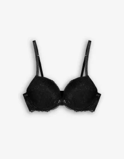Push-up-bh - Met kant - zwart