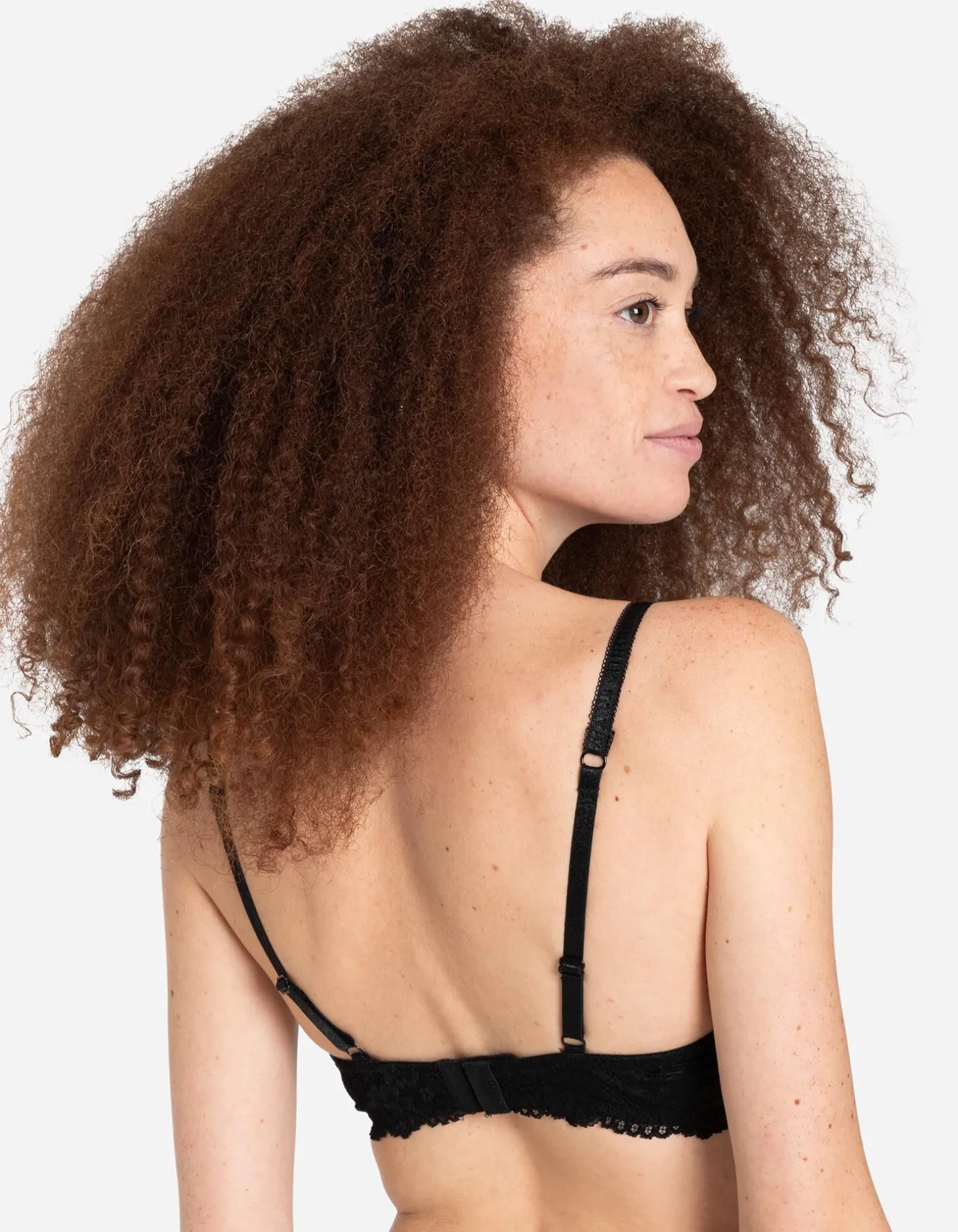 Push-up-bh - Met kant - zwart