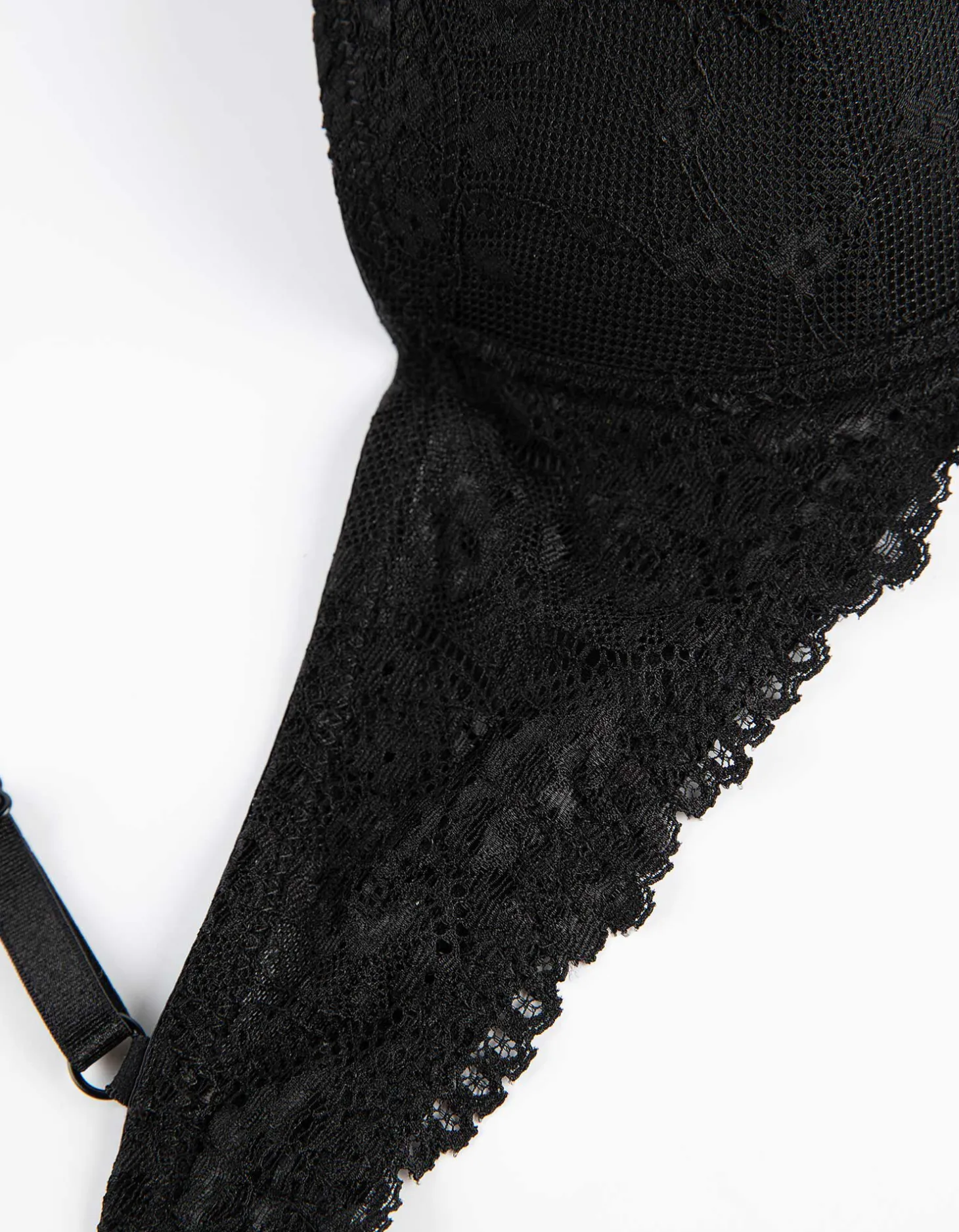Push-up-bh - Met kant - zwart